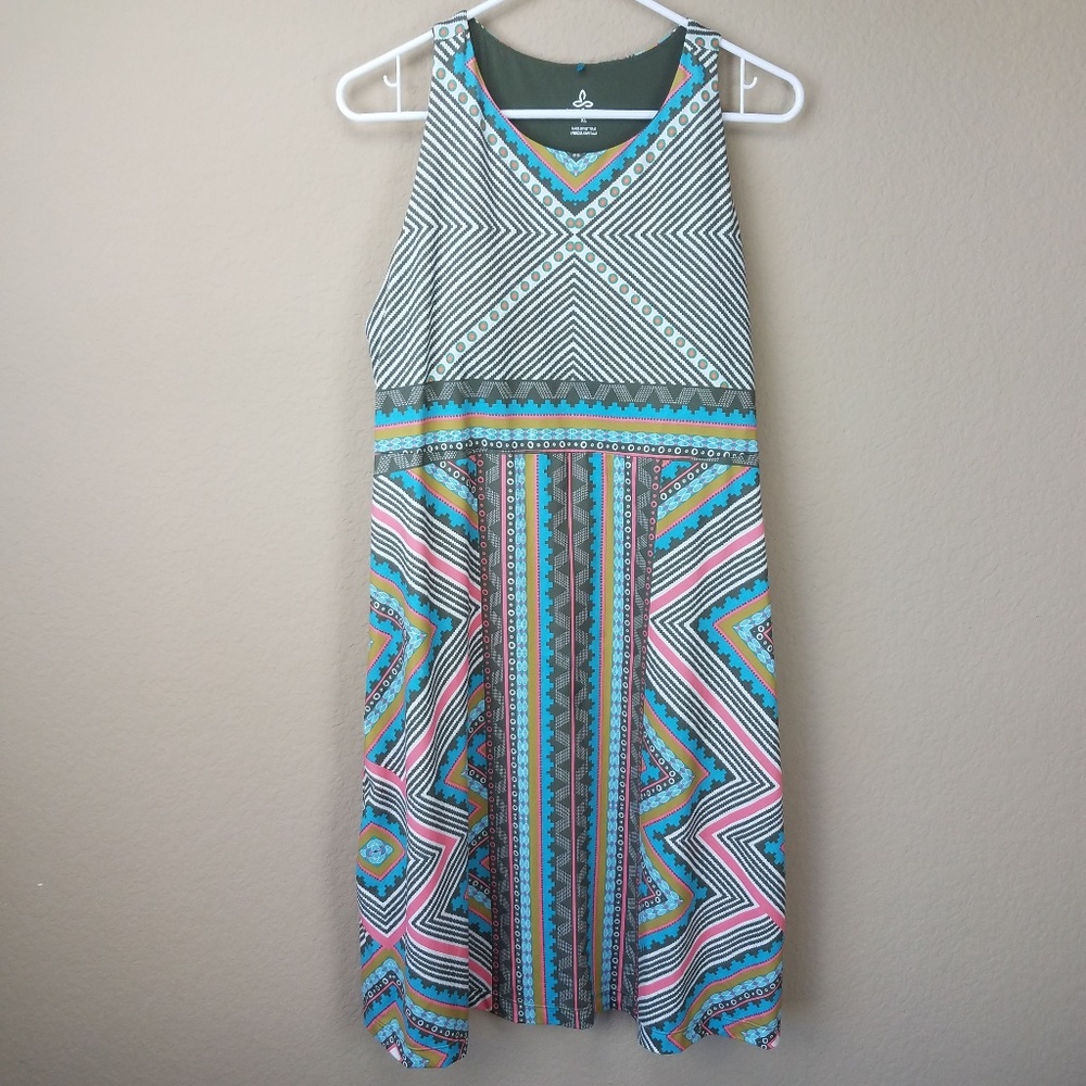 Prana Athletic Ariel Green Taos Dress sz XL - Picture 2 of 8